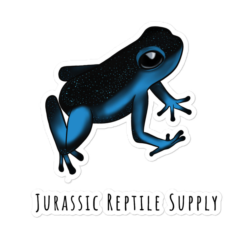 Blue Dart Frog Stickers – Jurassic Reptile Supply