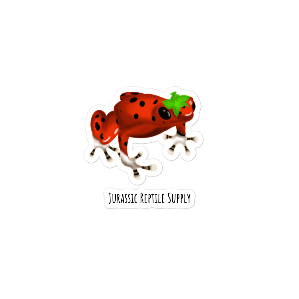 Strawberry Dart Frog Stickers