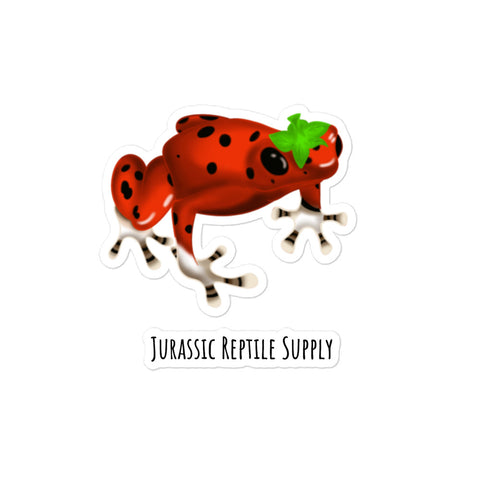 Strawberry Dart Frog Stickers